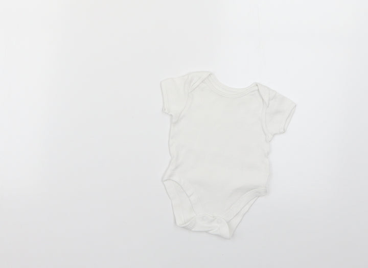 George Baby White Babygrow One-Piece Size 0-3 Months