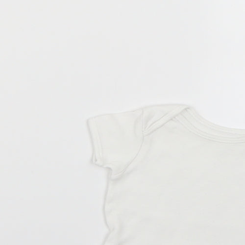George Baby White   Babygrow One-Piece Size 0-3 Months
