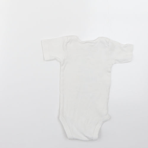 Lily & Dan Baby White Geometric  Babygrow One-Piece Size 6-9 Months