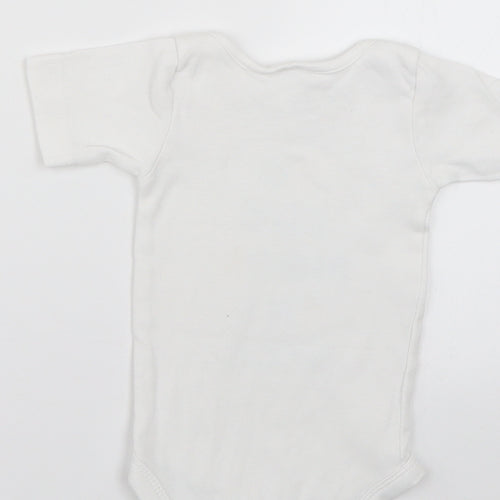 Lily & Dan Baby White Geometric  Babygrow One-Piece Size 6-9 Months