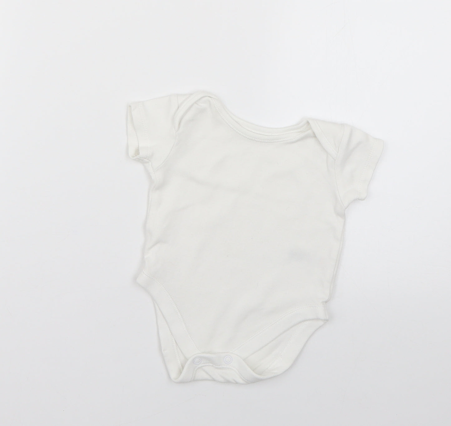 Nutmeg Baby White   Babygrow One-Piece Size 0-3 Months