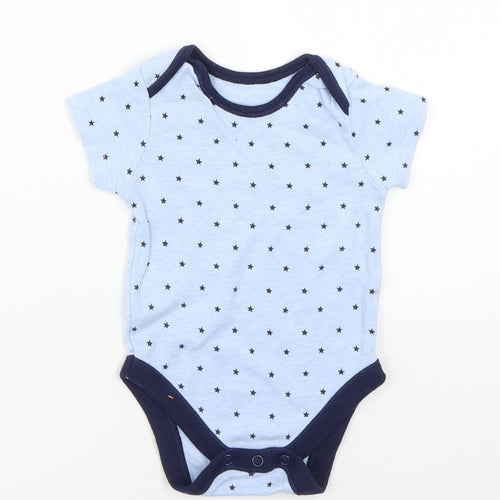 George Baby Blue Geometric  Babygrow One-Piece Size 3-6 Months