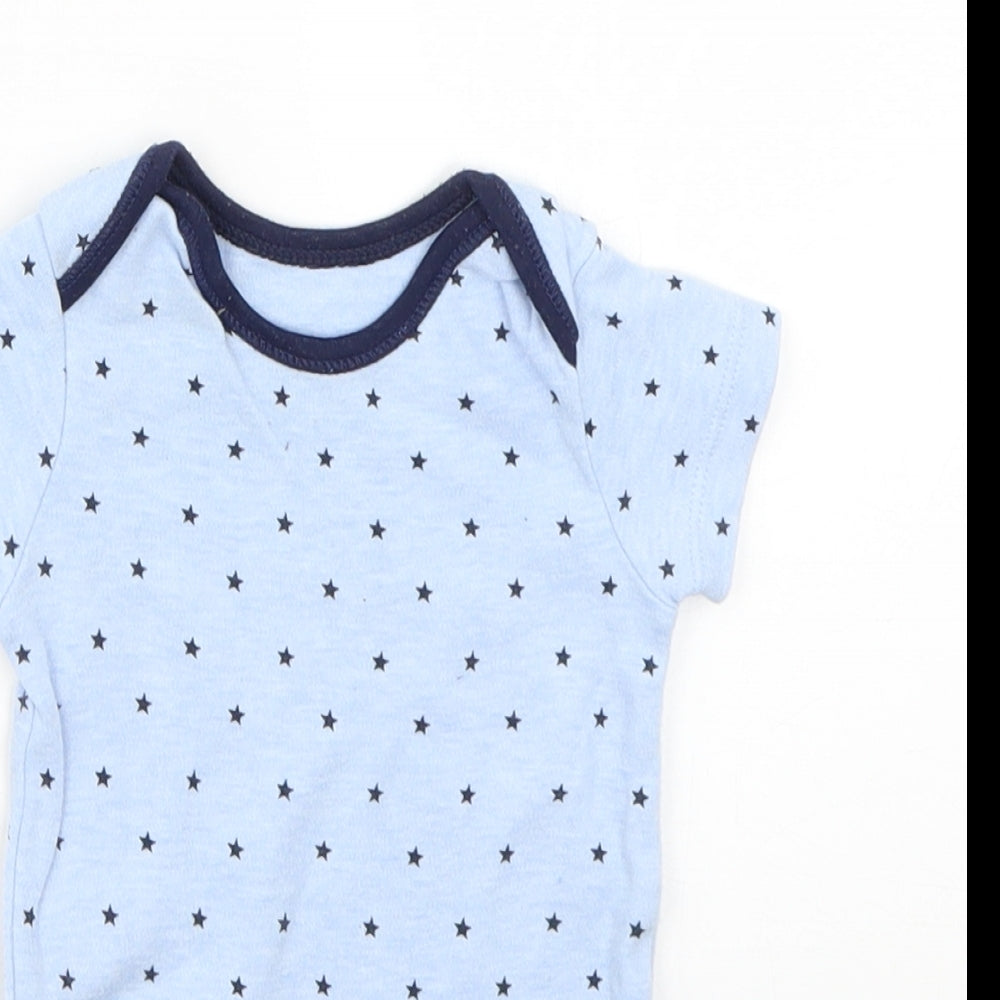 George Baby Blue Geometric  Babygrow One-Piece Size 3-6 Months