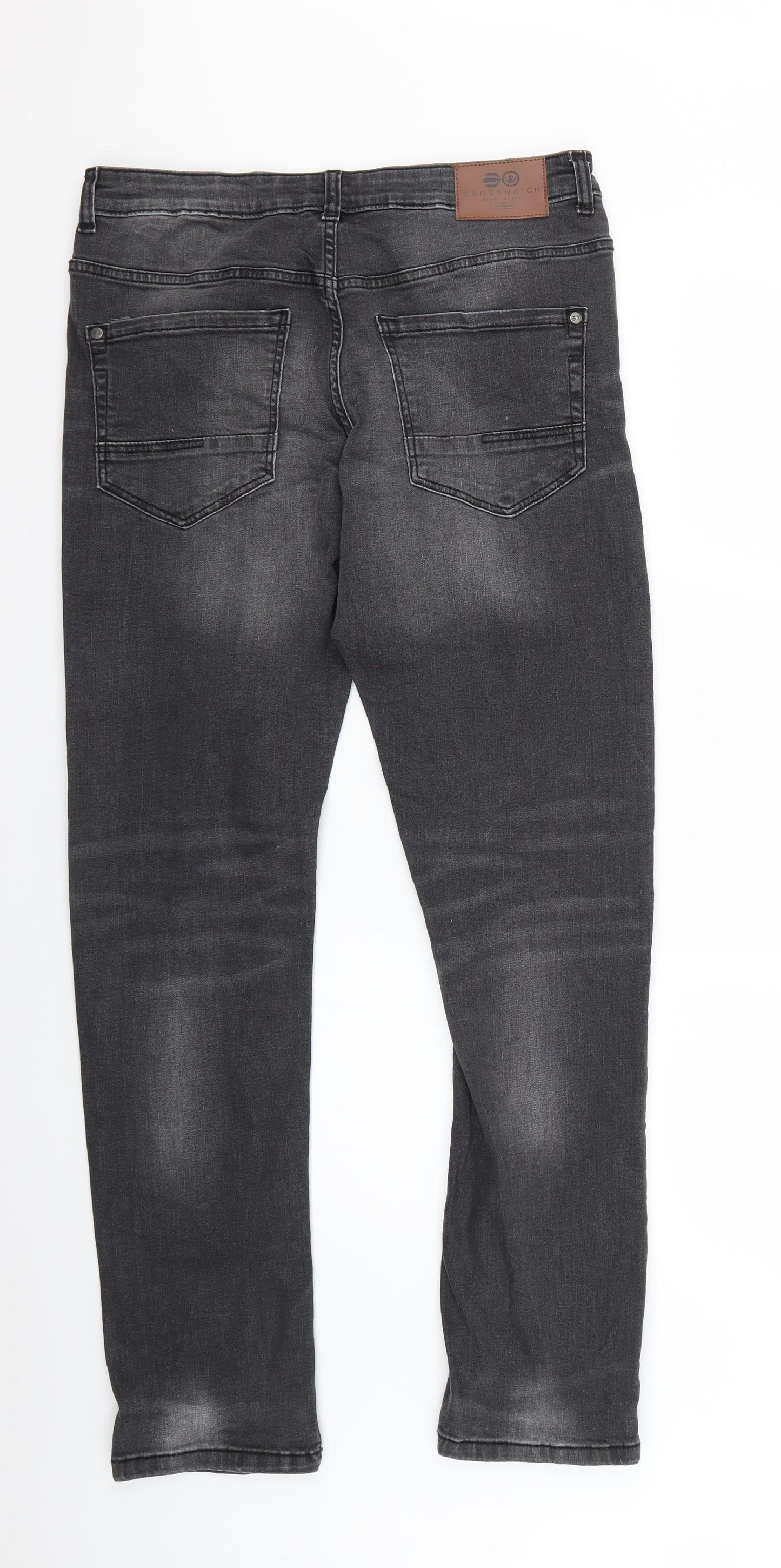 Crosshatch Mens Black   Skinny Jeans Size 32 L28 in