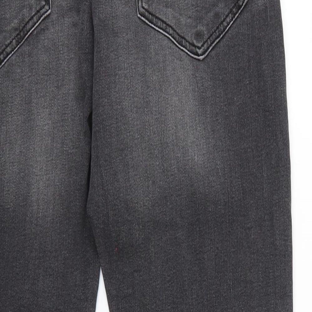 Crosshatch Mens Black   Skinny Jeans Size 32 L28 in