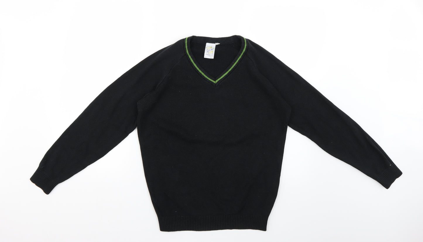 anglia Boys Black   Pullover Jumper Size 15-16 Years