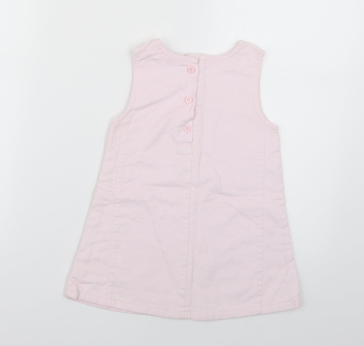 TU Baby Pink Geometric  Jumper Dress  Size 9-12 Months  - Christmas