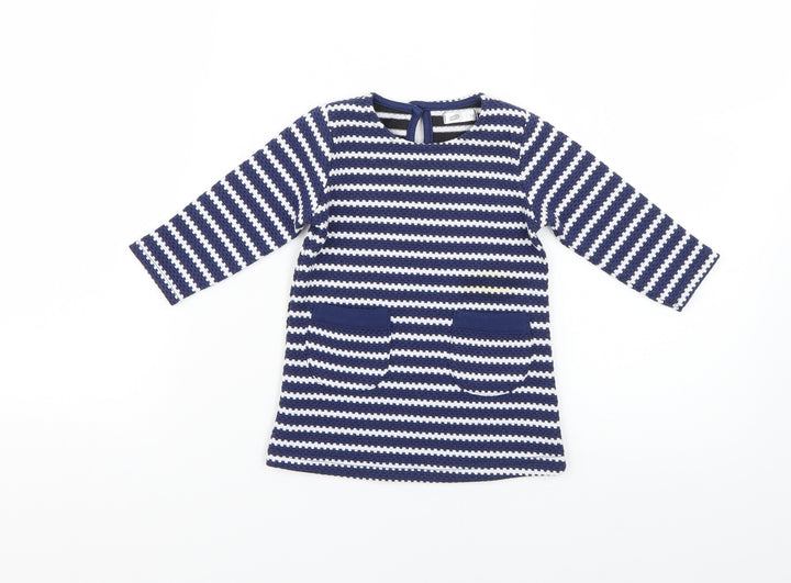 pepco Baby Multicoloured Striped  T-Shirt Dress  Size 6-9 Months