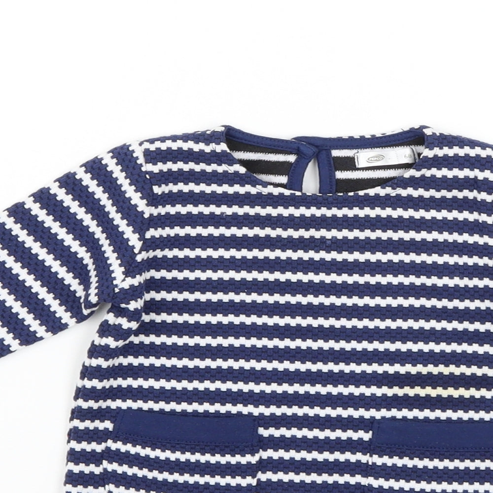 pepco Baby Multicoloured Striped  T-Shirt Dress  Size 6-9 Months