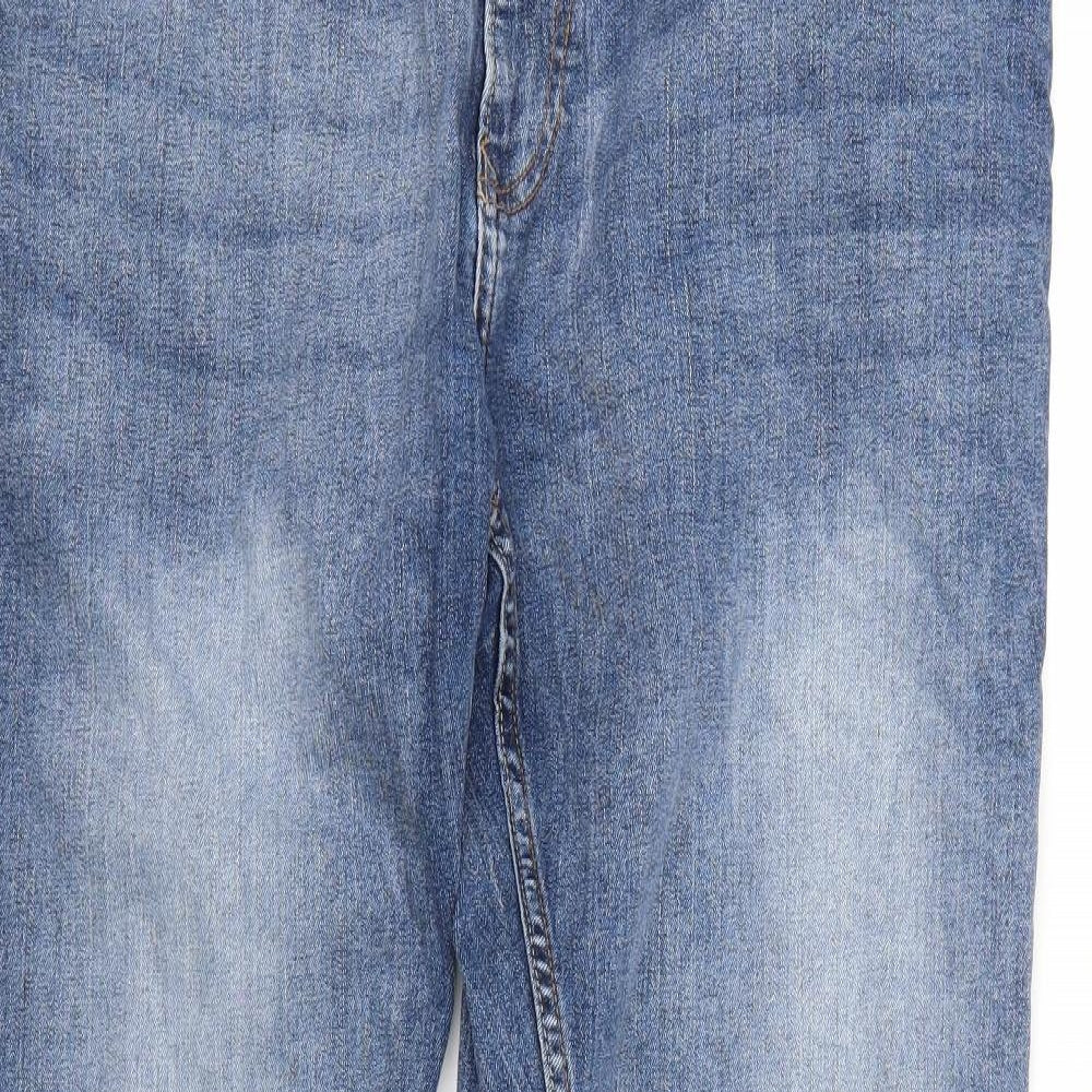 acw85 Mens Blue   Straight Jeans Size 40 L30 in