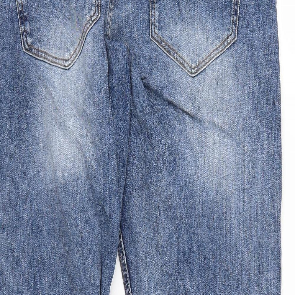 acw85 Mens Blue   Straight Jeans Size 40 L30 in