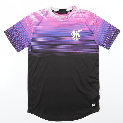 sonetti Mens Multicoloured Geometric   T-Shirt Size S