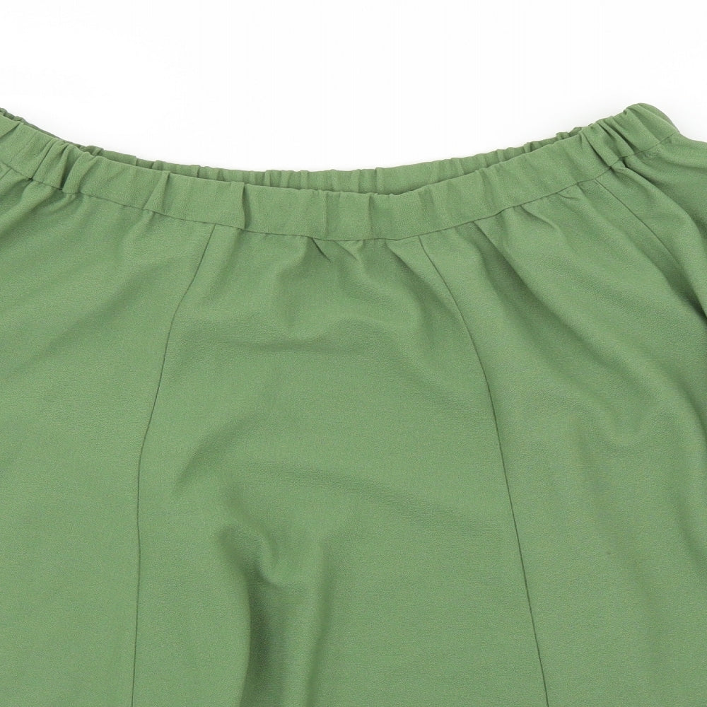 Preworn Womens Green   Flare Skirt Size 22