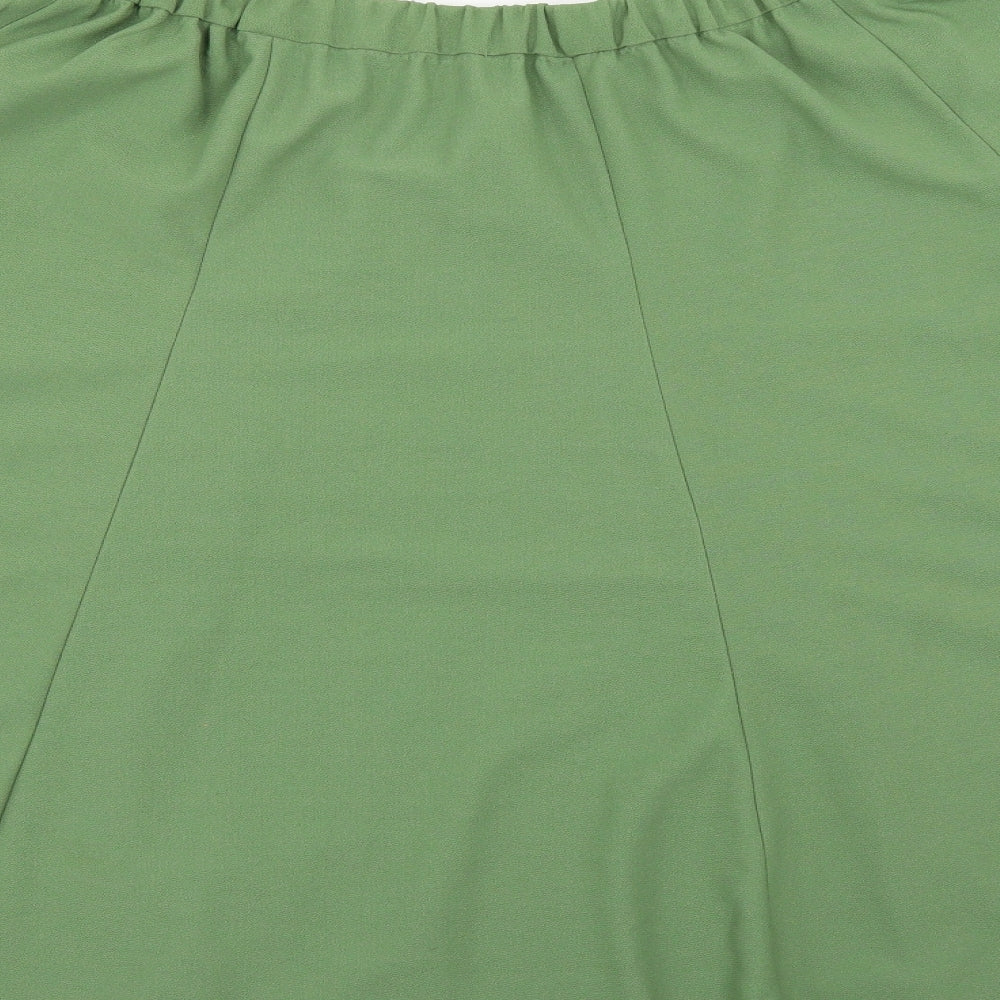 Preworn Womens Green   Flare Skirt Size 22