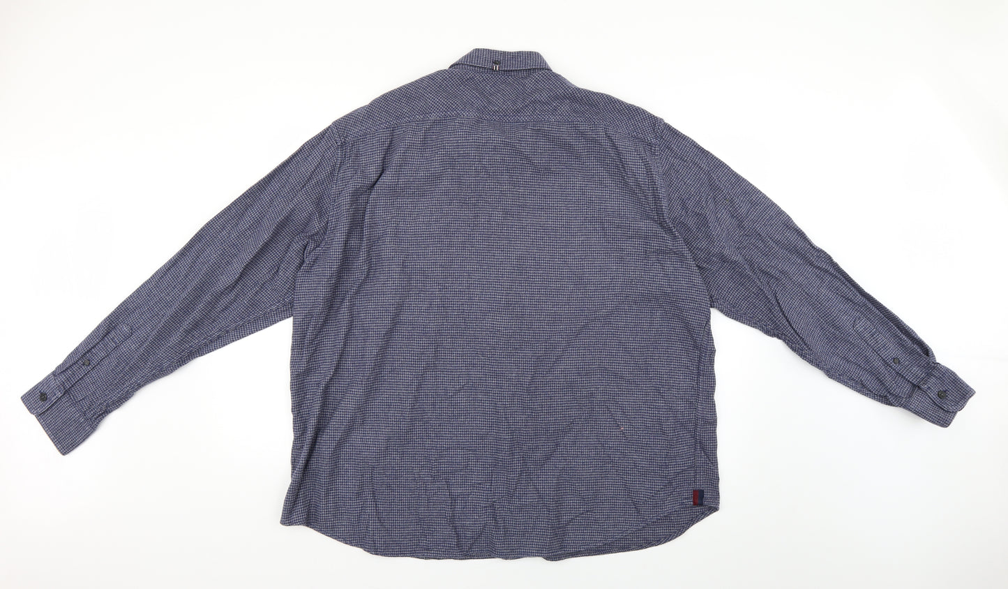 marks Mens Blue Argyle/Diamond   Button-Up Size 2XL