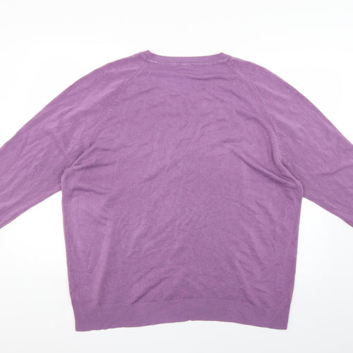 Cedar Wood State Mens Purple   Pullover Jumper Size XL