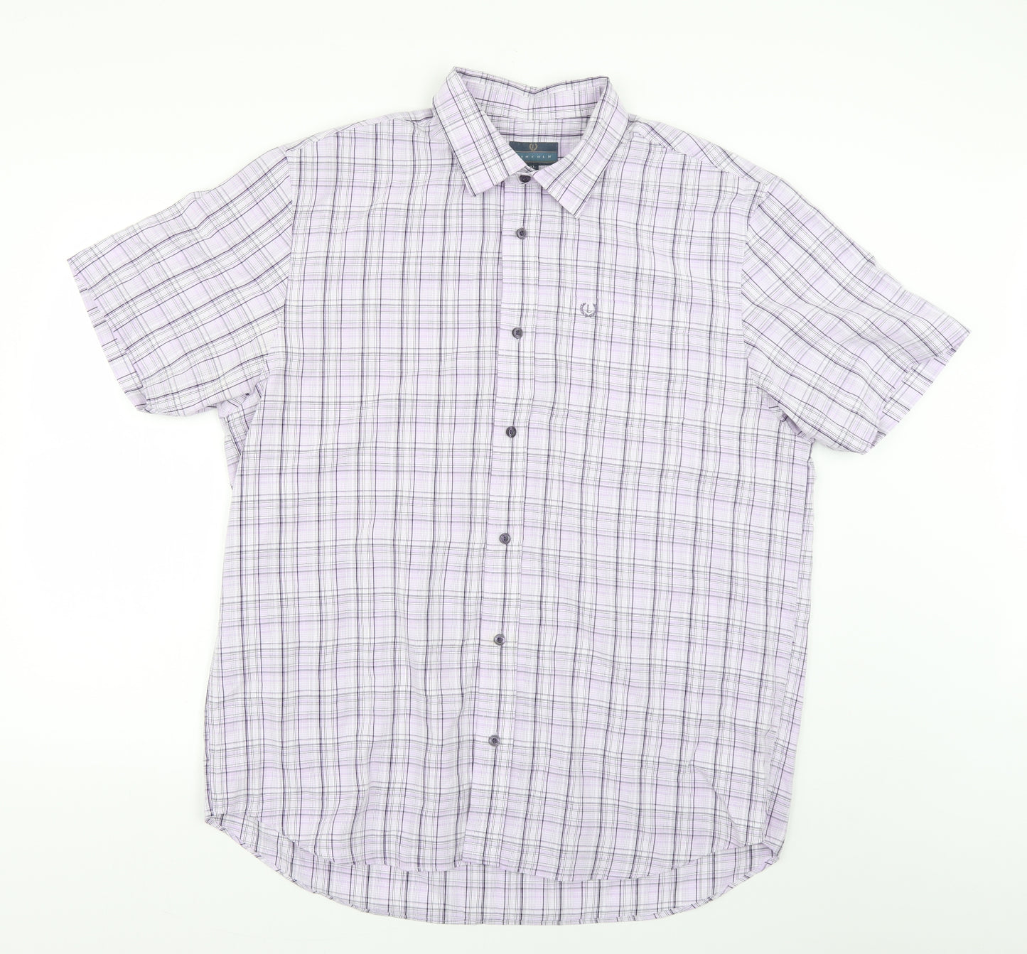 Lincoln Mens Multicoloured Check   Button-Up Size XL