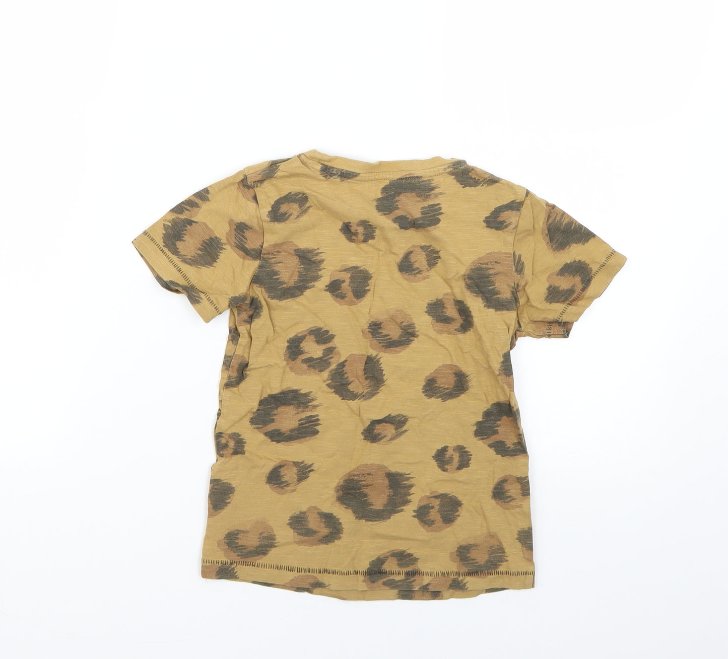 TU Boys Green Animal Print  Basic T-Shirt Size 4-5 Years