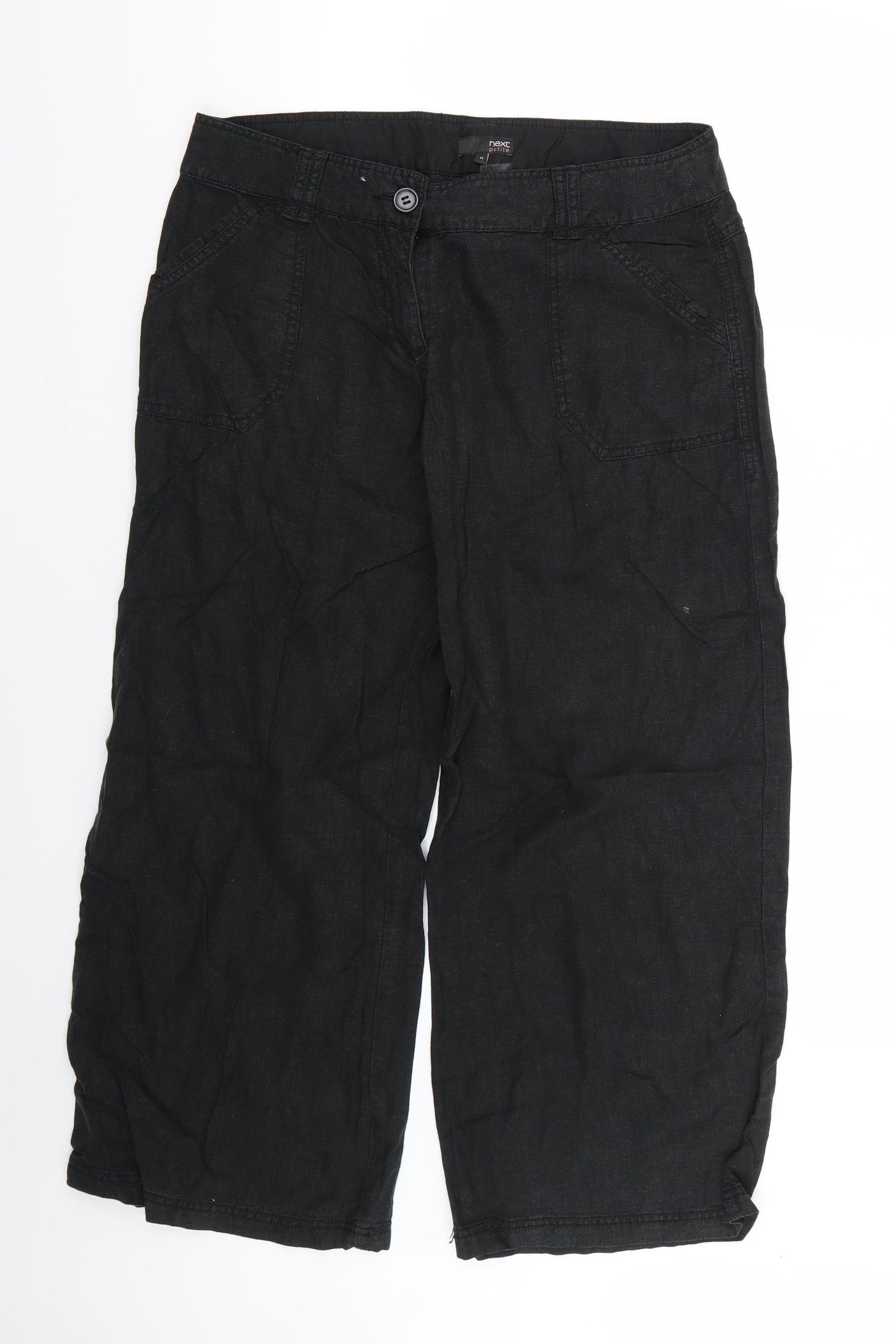NEXT Womens Black   Trousers  Size 14 L24 in