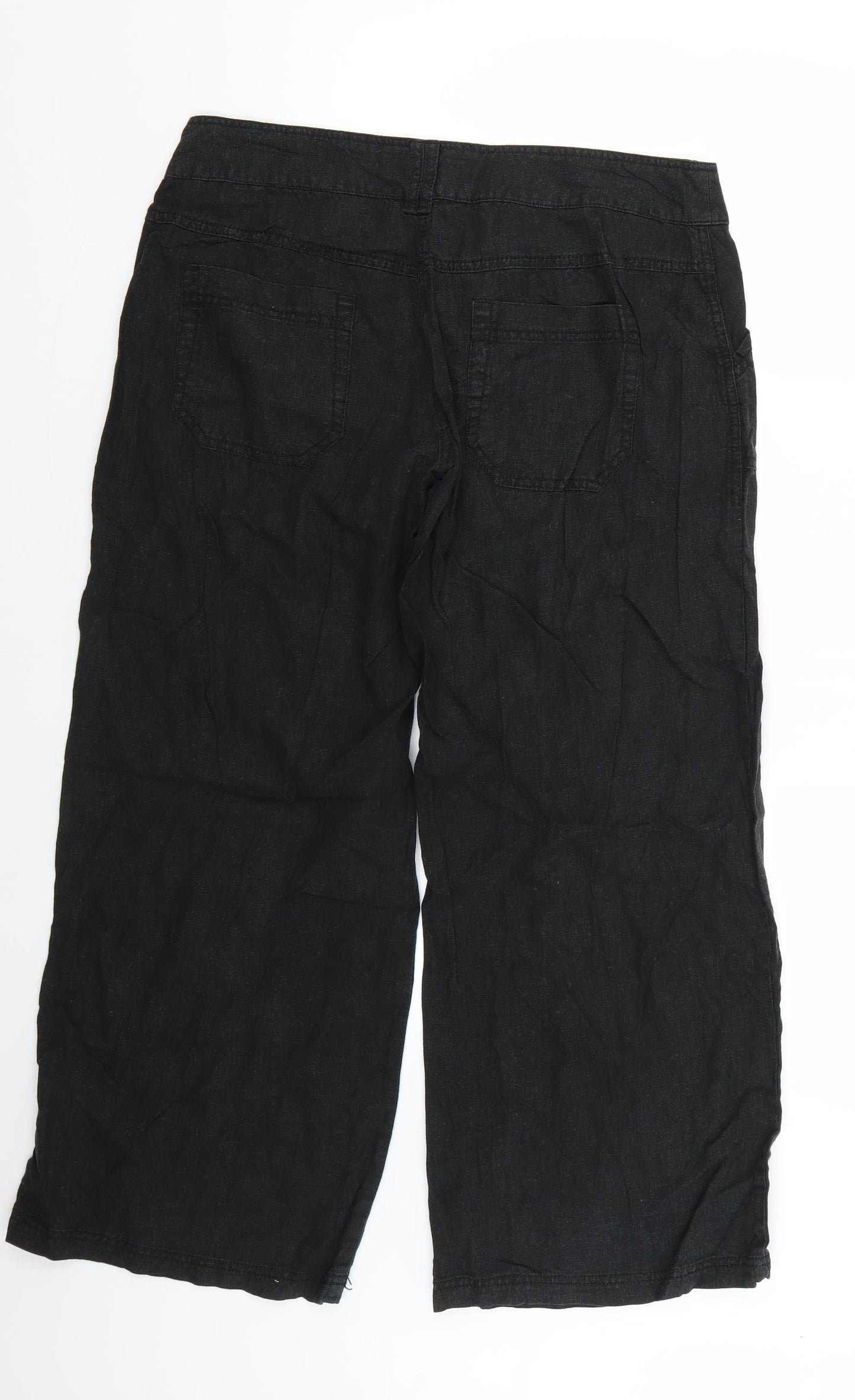 NEXT Womens Black   Trousers  Size 14 L24 in