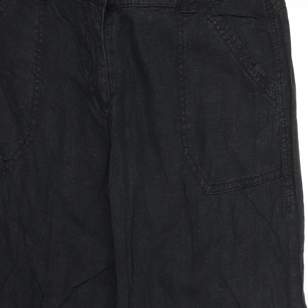 NEXT Womens Black   Trousers  Size 14 L24 in