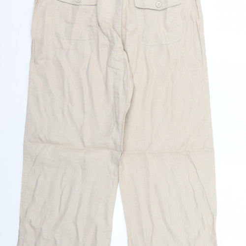 Atmosphere Womens Beige   Trousers  Size 12 L27 in