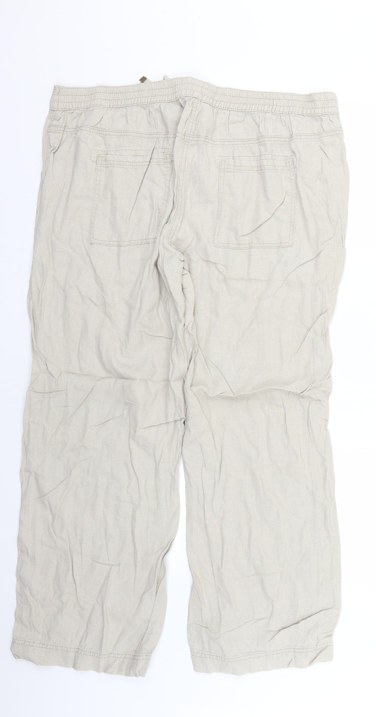 George Womens Beige   Trousers  Size 18 L25 in