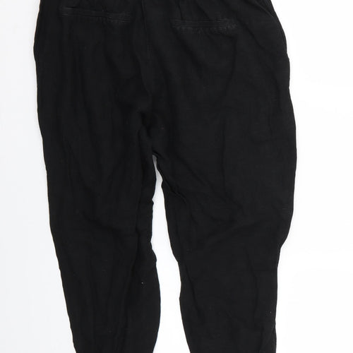 H&M Womens Black   Trousers  Size 14 L22 in