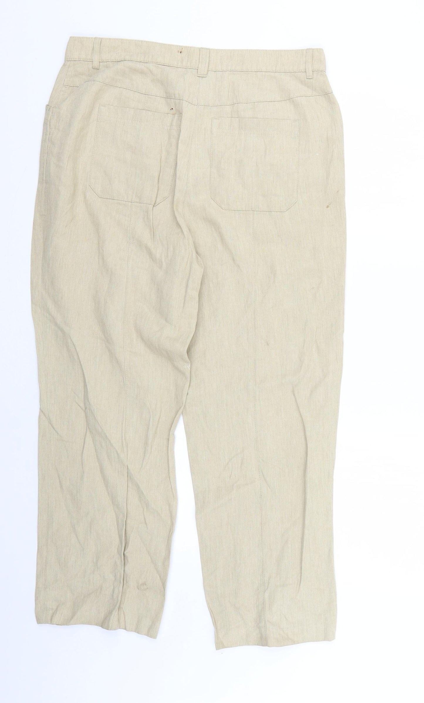 comfort Womens Beige   Trousers  Size 16 L24 in