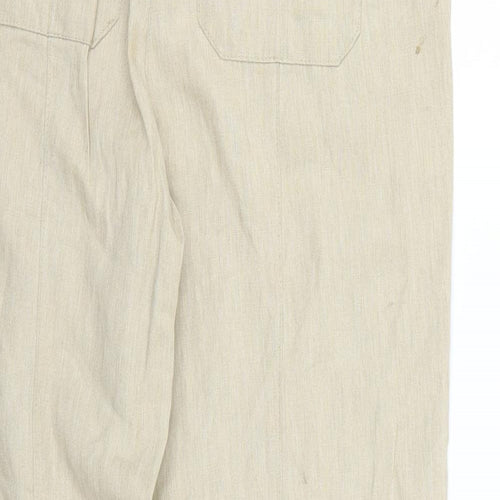 comfort Womens Beige   Trousers  Size 16 L24 in