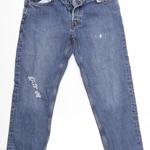 Mango Mens Blue   Straight Jeans Size 32 in L26 in
