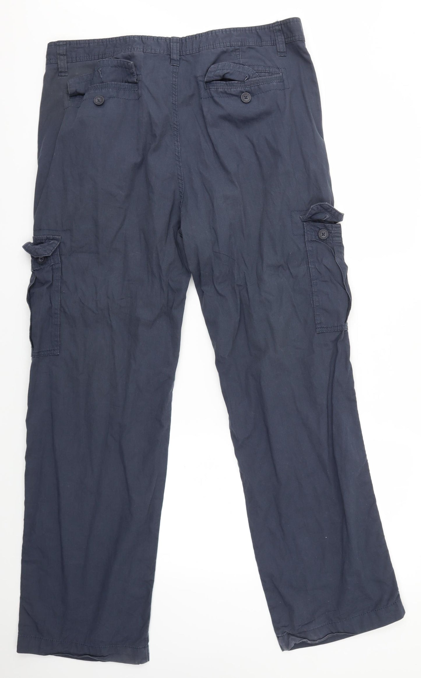 Atlantic Bay Mens Blue   Trousers  Size 38 in L31 in