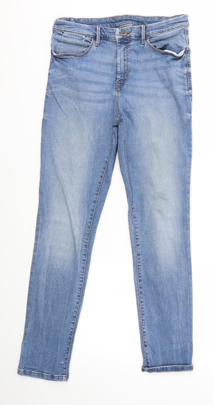 M&S Womens Blue Skinny Jeans Size 28 in L27 in