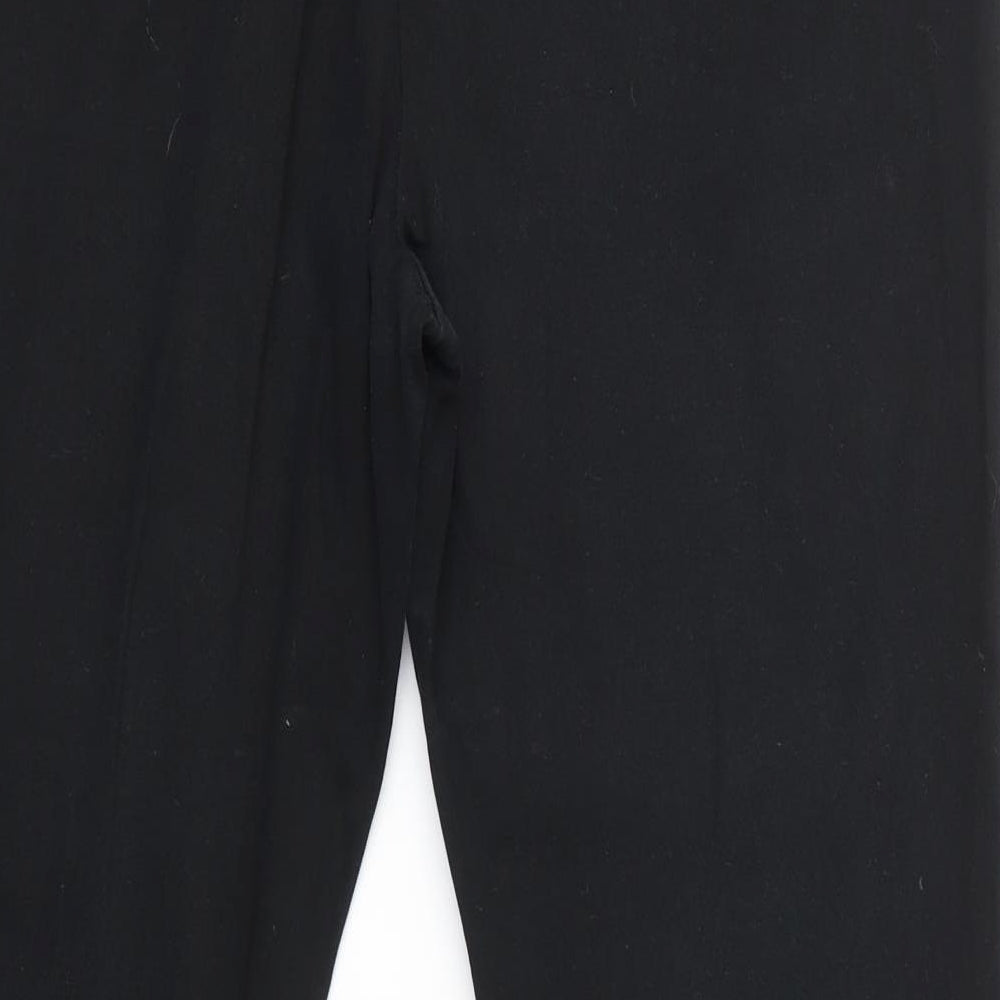 Wallis Womens Black   Cropped Trousers Size 16 L26 in