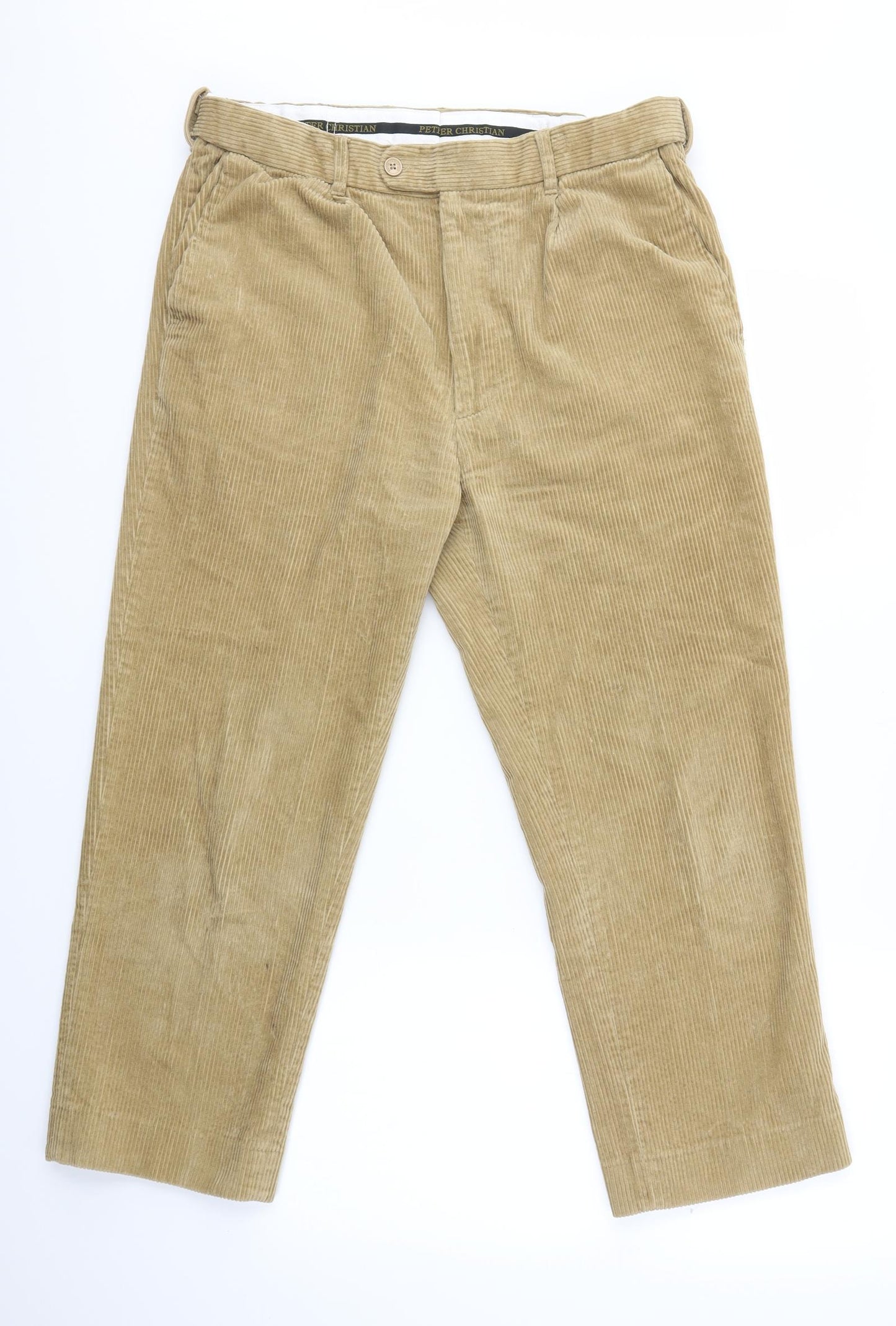 PETER CHRISTIAN Mens Brown   Trousers  Size 34 in L27 in