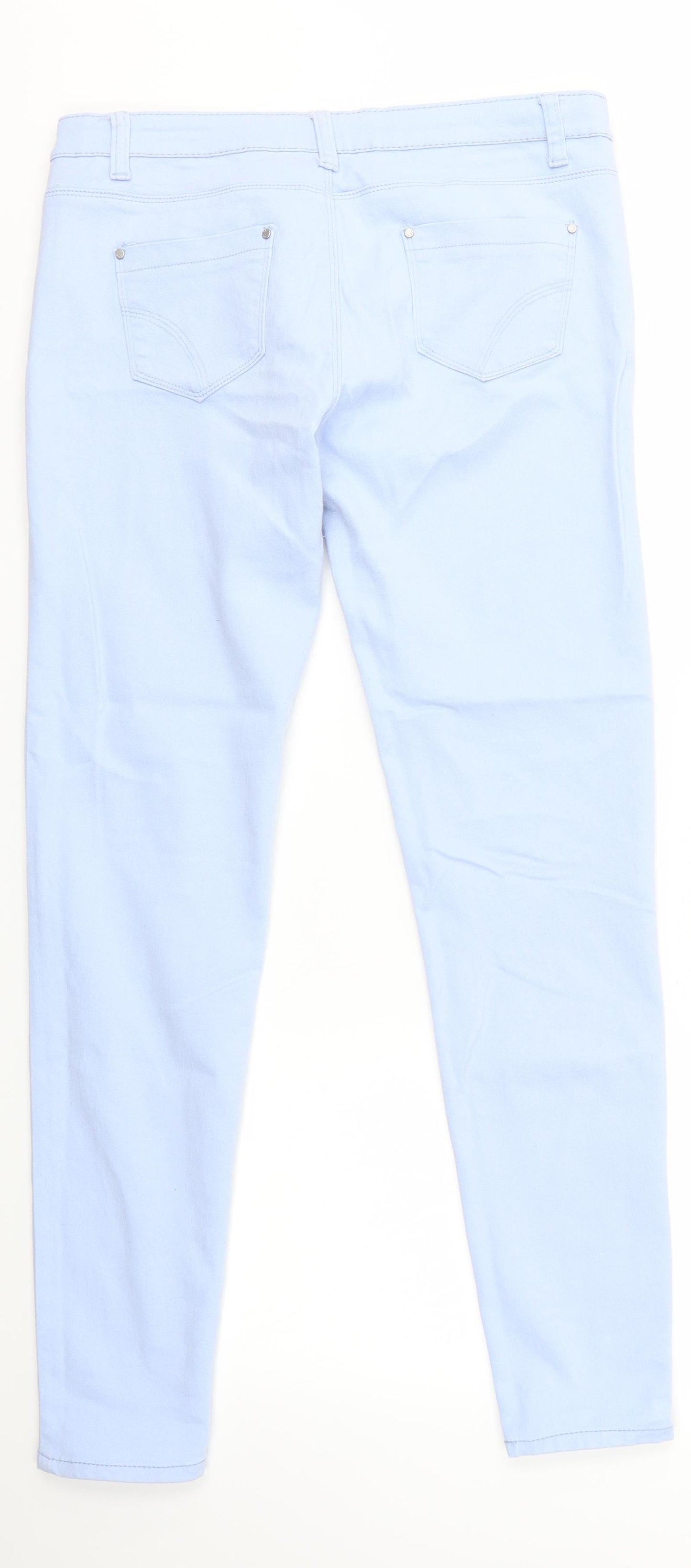 Primark Womens Blue   Skinny Jeans Size 14 L29 in