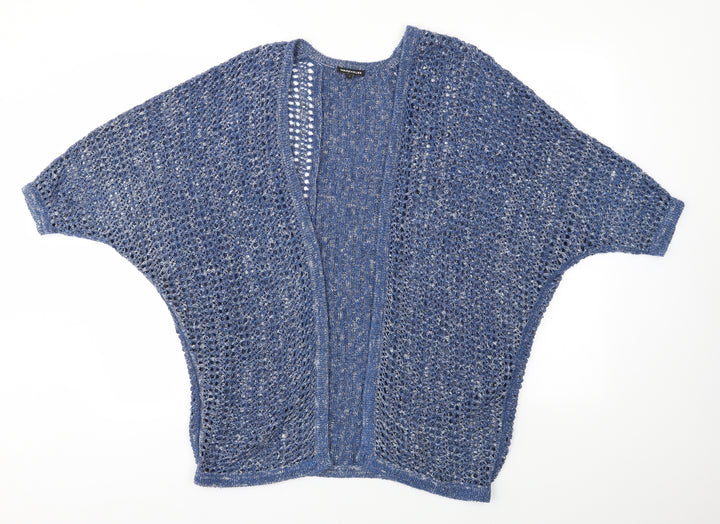 Warehouse Womens Blue Cardigan Jumper Size S