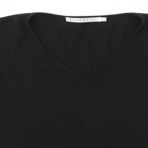 Emreco Womens Black   Pullover Jumper Size 14