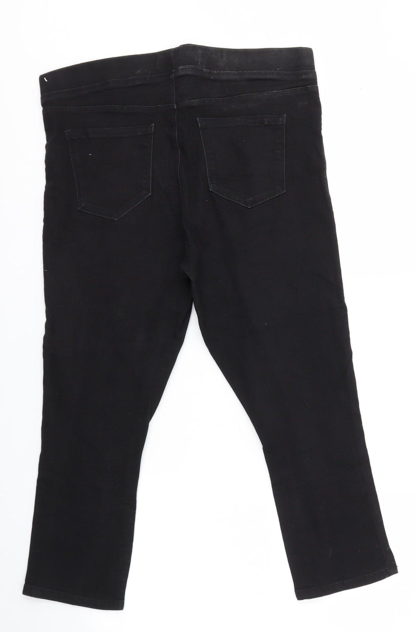 PEP & CO Womens Black   Cropped Jeans Size 14 L21 in
