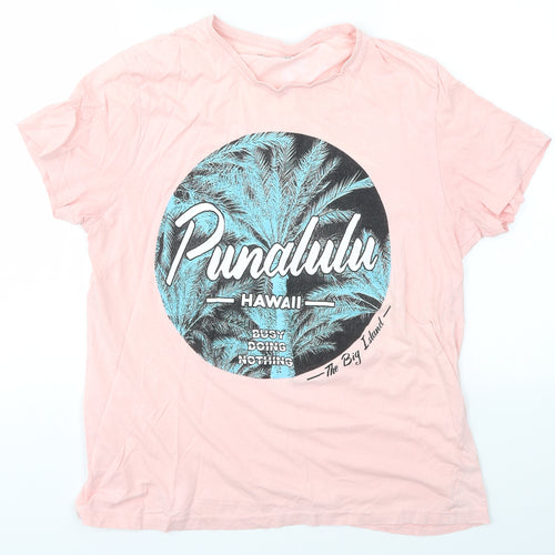 Primark Womens Pink   Basic T-Shirt Size L