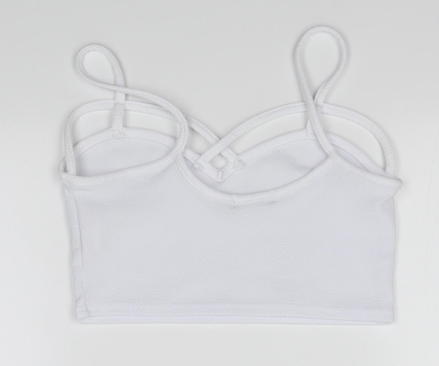 Boohoo Womens White   Basic T-Shirt Size 6