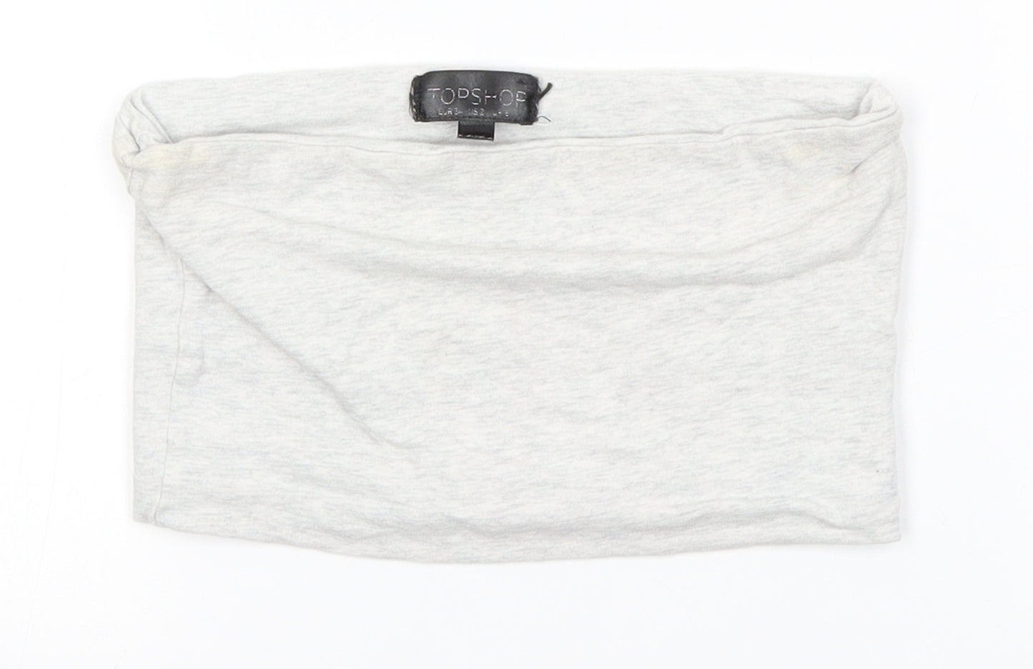 Topshop Womens Grey   Cropped Blouse Size 6