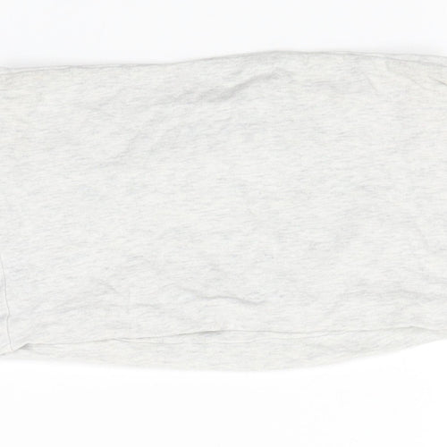 Topshop Womens Grey   Cropped Blouse Size 6