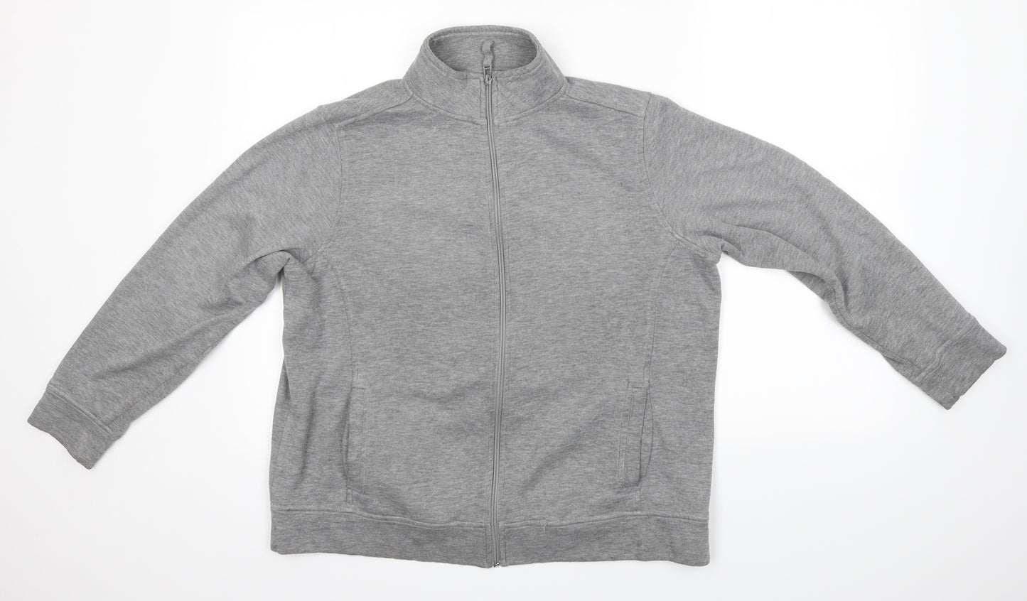 BM Womens Grey   Full Zip Sweatshirt Size M