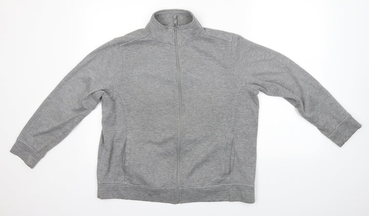 BM Womens Grey   Full Zip Sweatshirt Size M