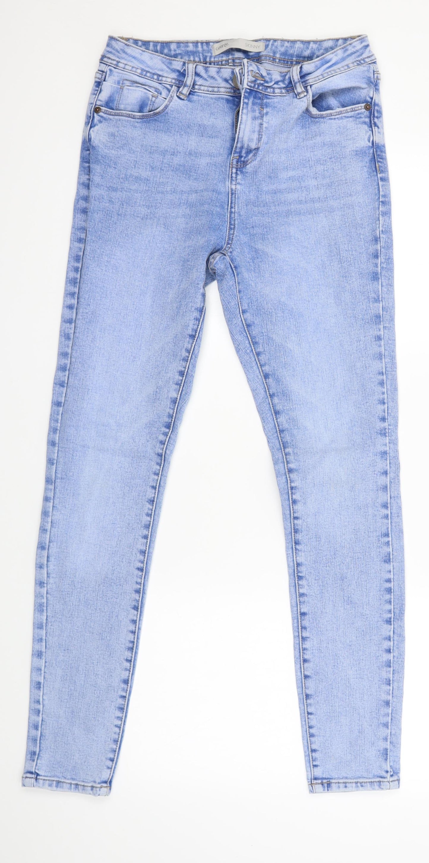 George Womens Blue   Skinny Jeans Size 10 L27 in