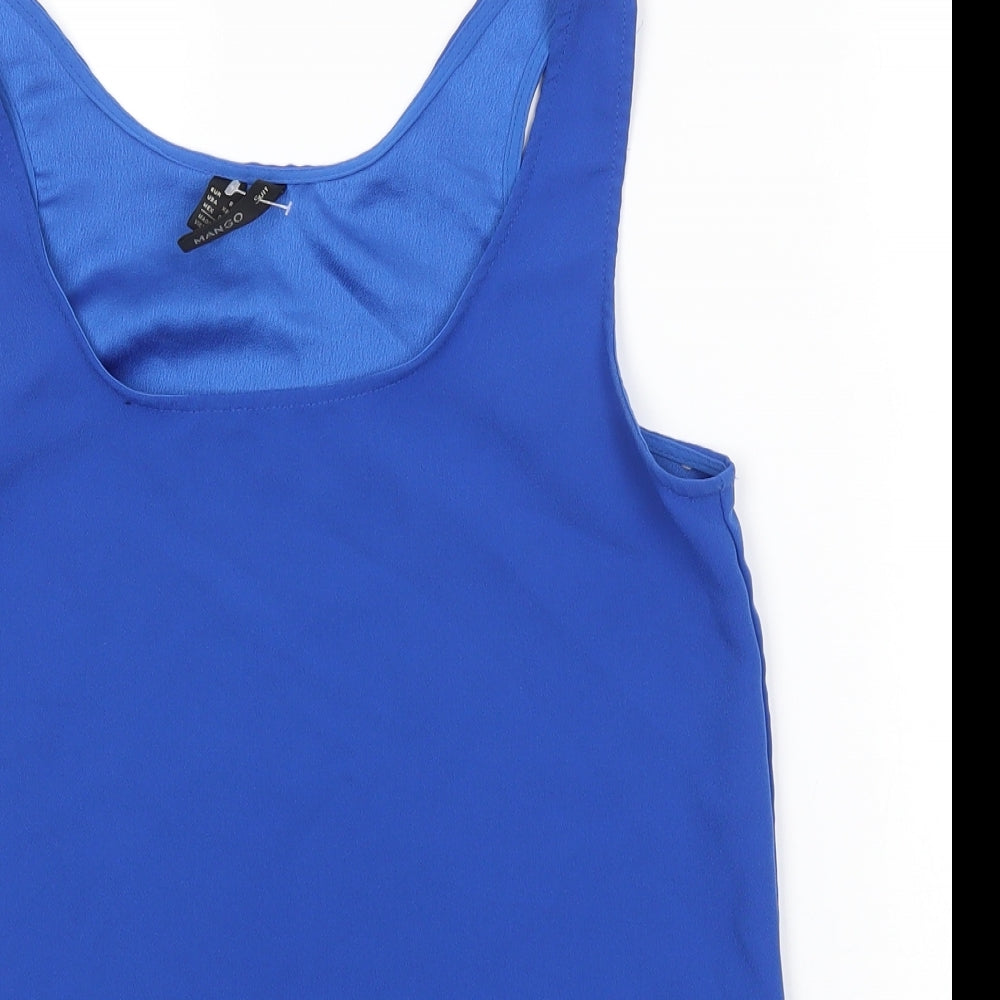 Mango Womens Blue   Basic Tank Size S