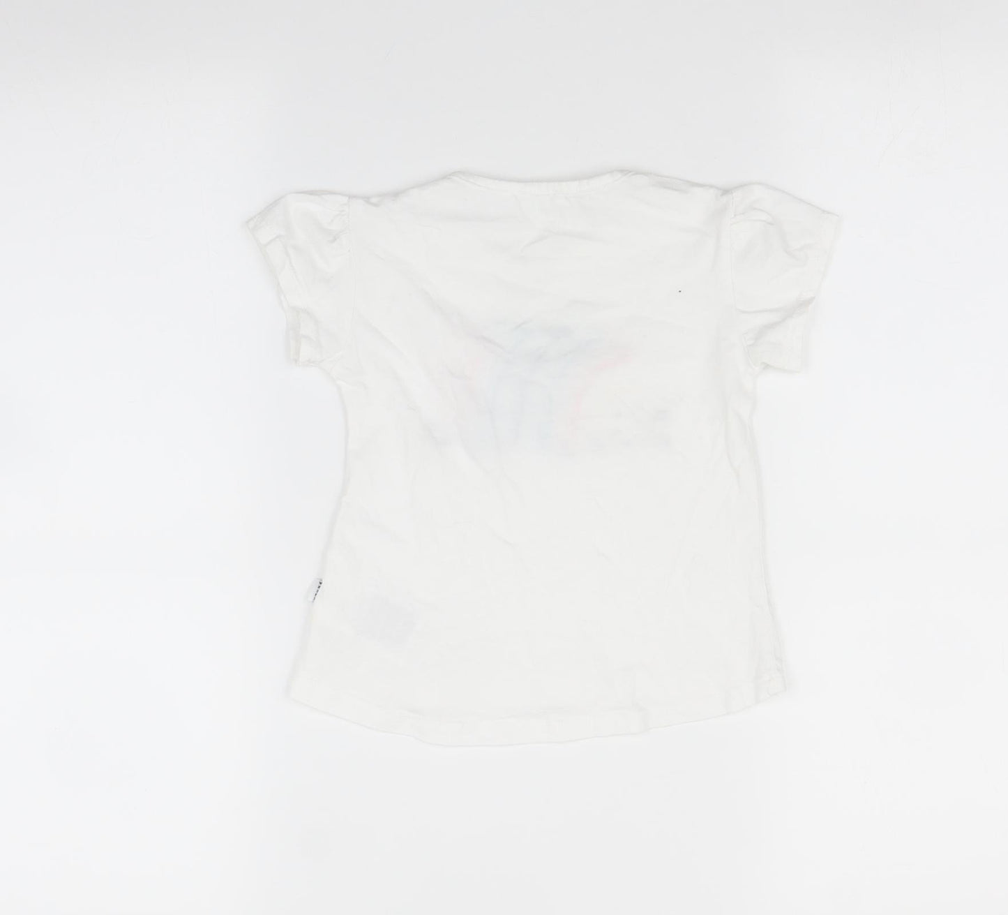 Kueza Baby White   Basic T-Shirt Size 18-24 Months  - Hedgehog