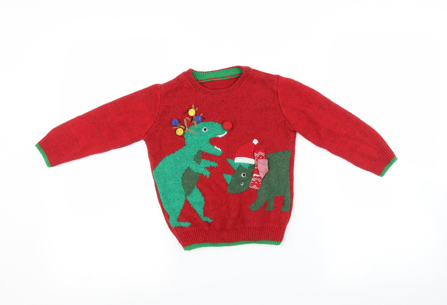 Nutmeg Boys Multicoloured   Pullover Jumper Size 2-3 Years  - Christmas jumper