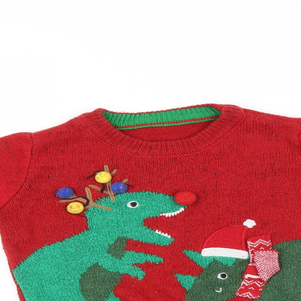 Nutmeg Boys Multicoloured   Pullover Jumper Size 2-3 Years  - Christmas jumper